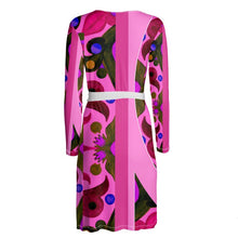 Carica l'immagine nel visualizzatore di Gallery, Abito linea Acquarelli incrociato con cintura