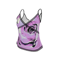 Carica l'immagine nel visualizzatore di Gallery, Top in pizzo linea rose d' inverno