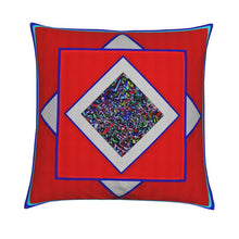 Carica l'immagine nel visualizzatore di Gallery, Cuscino elegante con inserti artistici linea gli astratti