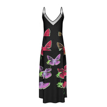 Load image into Gallery viewer, Abito lungo linea Farfalle