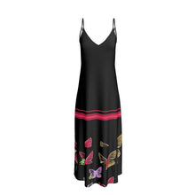 Load image into Gallery viewer, Abito lungo linea Farfalle