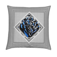 Carica l'immagine nel visualizzatore di Gallery, Cuscino con stampa artistica linea I fluttuanti