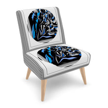 Carica l'immagine nel visualizzatore di Gallery, Poltrona con stampa artistica linea I fluttuanti