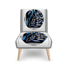 Carica l'immagine nel visualizzatore di Gallery, Poltrona con stampa artistica linea I fluttuanti