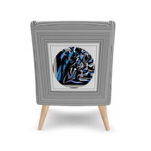 Carica l'immagine nel visualizzatore di Gallery, Poltrona con stampa artistica linea I fluttuanti