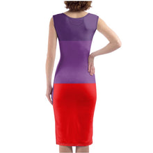 Load image into Gallery viewer, Elegante abito abito attilllato con stampa moderna