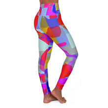Carica l'immagine nel visualizzatore di Gallery, High Waisted Yoga Leggings with Art Print Laila Lago & C. by Iannilli Antonella