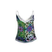 Carica l'immagine nel visualizzatore di Gallery, Top con bordi in pizzo linea mare Acquarelli