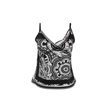 Carica l'immagine nel visualizzatore di Gallery, Top elegante in raso linea Multi grafica