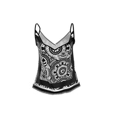 Carica l'immagine nel visualizzatore di Gallery, Top elegante in raso linea Multi grafica