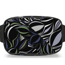 Load image into Gallery viewer, Marsupio in pelle con grafica artistica linea mare Riflessi