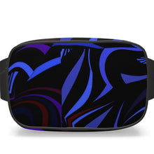 Load image into Gallery viewer, Marsupio in pelle con grafica artistica linea mare Riflessi