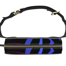 Load image into Gallery viewer, Marsupio in pelle con grafica artistica linea mare Riflessi