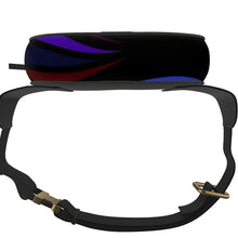 Load image into Gallery viewer, Marsupio in pelle con grafica artistica linea mare Riflessi