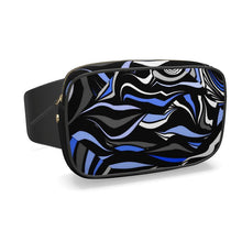 Load image into Gallery viewer, Marsupio in pelle con grafica artistica linea mare Riflessi