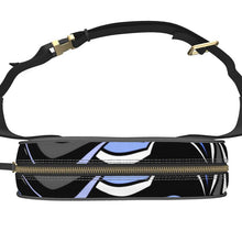 Load image into Gallery viewer, Marsupio in pelle con grafica artistica linea mare Riflessi