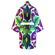 Load image into Gallery viewer, Vestaglia in seta elegante linea Mare Acqarelli