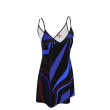 Carica l'immagine nel visualizzatore di Gallery, Elegante abito in raso linea mare Riflessi