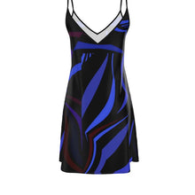 Carica l'immagine nel visualizzatore di Gallery, Elegante abito in raso linea mare Riflessi