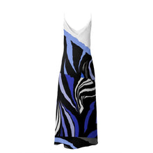 Carica l'immagine nel visualizzatore di Gallery, Elegante abito in raso linea mare Riflessi