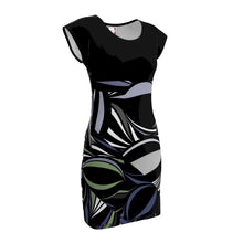 Carica l'immagine nel visualizzatore di Gallery, Abito a tunica in cotone linea Riflessi mare