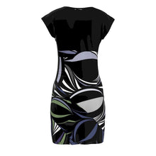 Carica l'immagine nel visualizzatore di Gallery, Abito a tunica in cotone linea Riflessi mare