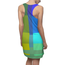 Carica l'immagine nel visualizzatore di Gallery, Dress with summer art print designed by Laila Lago & C. by Iannilli Antonella