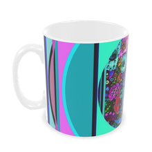 Carica l'immagine nel visualizzatore di Gallery, Tazza con fiori linea una casa nel bosco