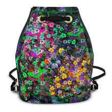 Load image into Gallery viewer, Zainetto in pelle con la stampa fiorita linea Il fiorame