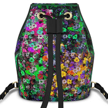 Load image into Gallery viewer, Zainetto in pelle con la stampa fiorita linea Il fiorame