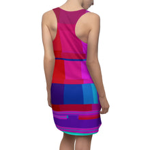 Carica l'immagine nel visualizzatore di Gallery, Dress with summer art print designed by Laila Lago & C. by Iannilli Antonella