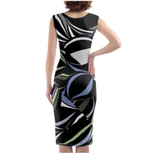 Carica l'immagine nel visualizzatore di Gallery, Abito aderente con stampa estivo linea Riflessi