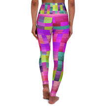 Carica l'immagine nel visualizzatore di Gallery, High Waisted Yoga Leggings with Art Print Laila Lago & C. by Iannilli Antonella