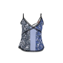 Carica l'immagine nel visualizzatore di Gallery, Top con bordo in pizzo linea Ricami