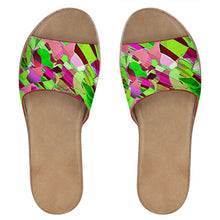 Load image into Gallery viewer, Sandali in pelle con stampa artistica linea Gioia