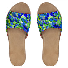 Load image into Gallery viewer, Sandali in pelle con stampa artistica linea Gioia