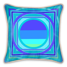 Carica l'immagine nel visualizzatore di Gallery, Cuscino in seta linea Smeraldo