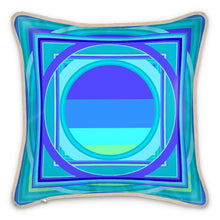 Carica l'immagine nel visualizzatore di Gallery, Cuscino in seta linea Smeraldo