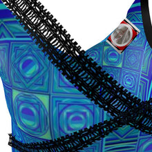 Carica l'immagine nel visualizzatore di Gallery, Top con bordo in pizzo linea Smeraldo