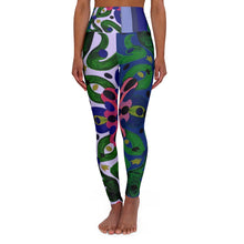 Carica l'immagine nel visualizzatore di Gallery, High Waisted Yoga Leggings with Art Print Laila Lago & C. by Iannilli Antonella