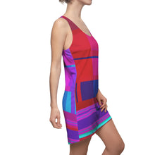 Carica l'immagine nel visualizzatore di Gallery, Dress with summer art print designed by Laila Lago & C. by Iannilli Antonella