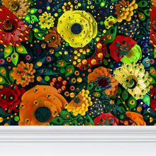 Carica l'immagine nel visualizzatore di Gallery, Carta da parati linea Una casa nel bosco