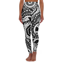 Carica l'immagine nel visualizzatore di Gallery, High Waisted Yoga Leggings with Art Print Laila Lago & C. by Iannilli Antonella