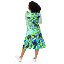 Load image into Gallery viewer, All-over print long sleeve midi dress Laila Lago & C. by I.A.