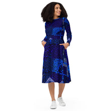 Load image into Gallery viewer, All-over print long sleeve midi dress Laila Lago & C. by Iannilli Antonella