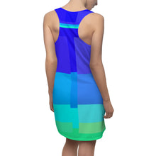 Carica l'immagine nel visualizzatore di Gallery, Dress with summer art print designed by Laila Lago & C. by Iannilli Antonella