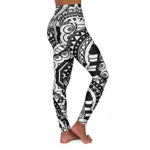 Carica l'immagine nel visualizzatore di Gallery, High Waisted Yoga Leggings with Art Print Laila Lago & C. by Iannilli Antonella