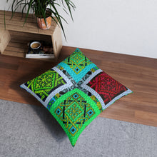 Carica l'immagine nel visualizzatore di Gallery, Tufted Floor Pillow, Square Laila Lago & C. by Iannilli Antonella