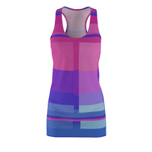 Carica l'immagine nel visualizzatore di Gallery, Dress with summer art print designed by Laila Lago & C. by Iannilli Antonella