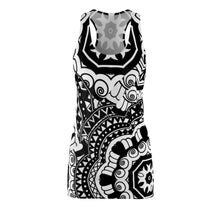 Carica l'immagine nel visualizzatore di Gallery, Dress with summer art print designed by Laila Lago & C. by Iannilli Antonella